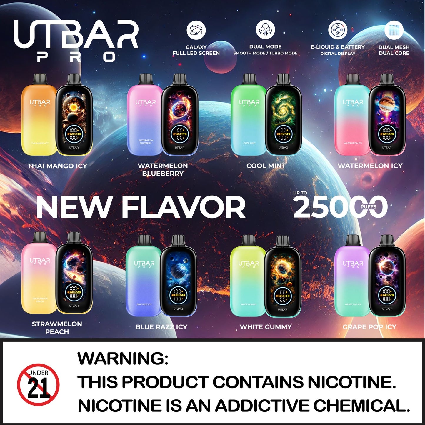 UTBar Pro 25K Disposable Vape
