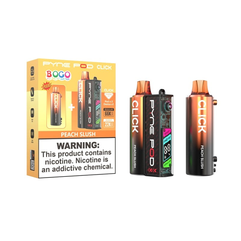 Pyne Pod Click 66K (BOGO 2 Pods) Disposable Vape Starter Kit