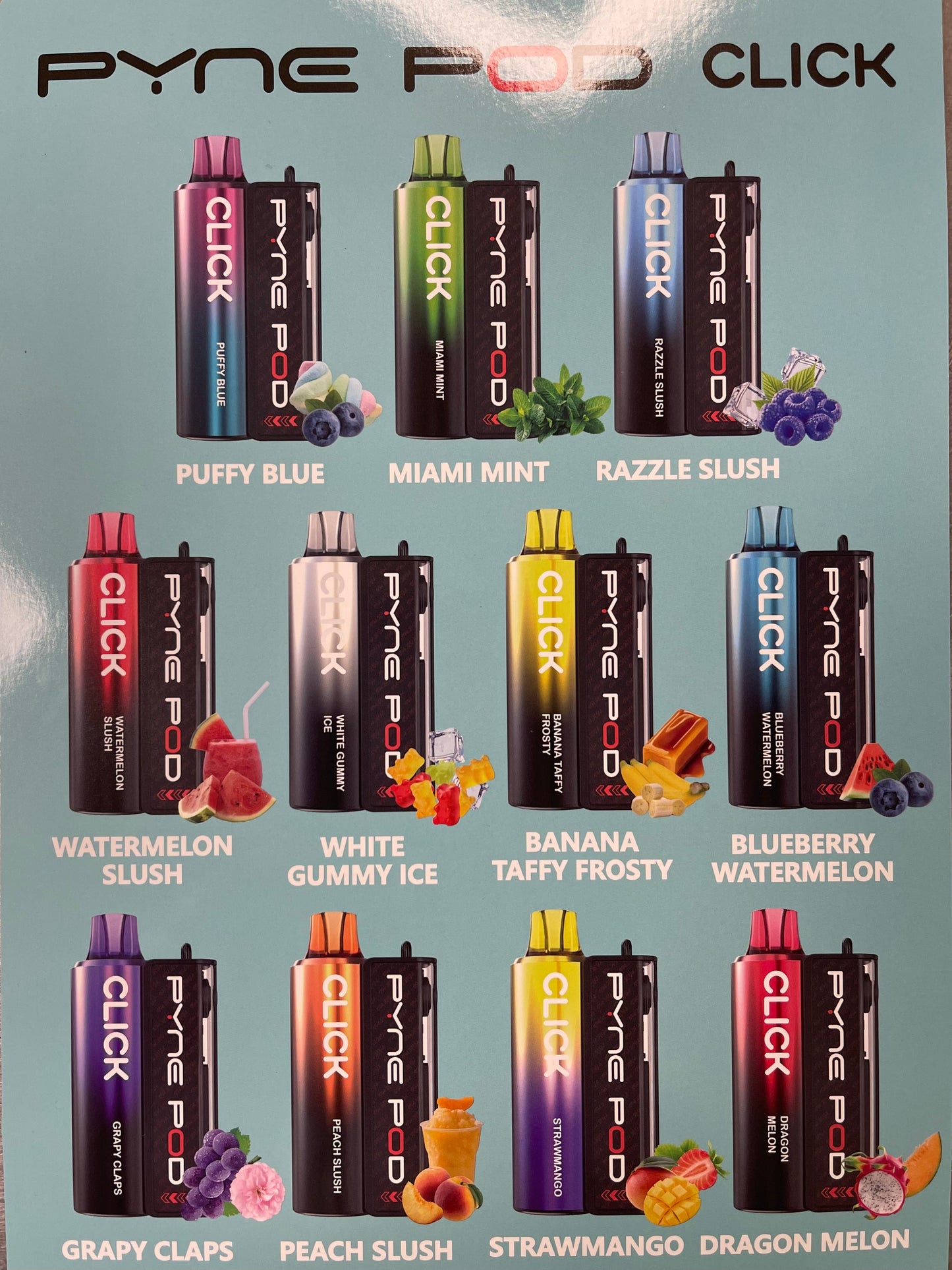 Pyne Pod Click 66K (BOGO 2 Pods) Disposable Vape Starter Kit