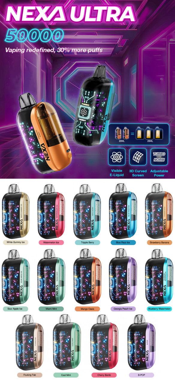 Nexa Ultra 50,000 Puffs Disposable