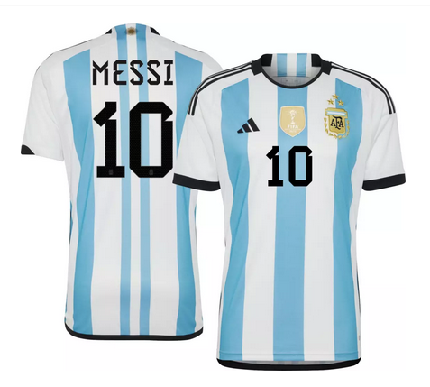 adidas Adult Argentina Lionel Messi #10 2024 Home Replica Jersey