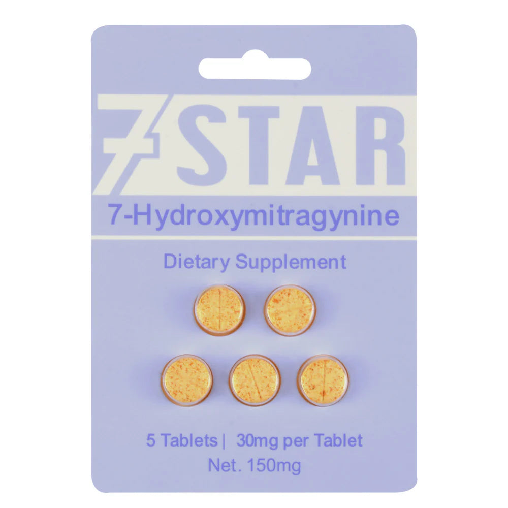 7Star 7OH Kratom Extract Tablets 150mg- 5ct (30mg/tab)
