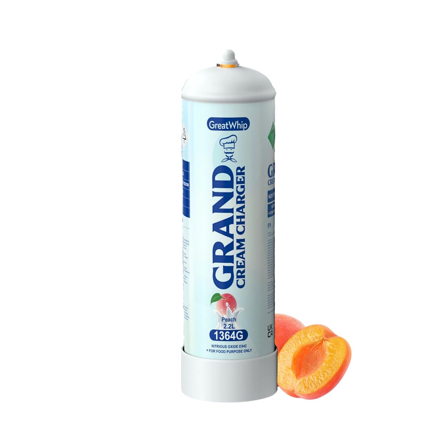GREATWHIP 3.3L 2000G N2O TANK WHIP CREAM CHARGERS ONE PIECE